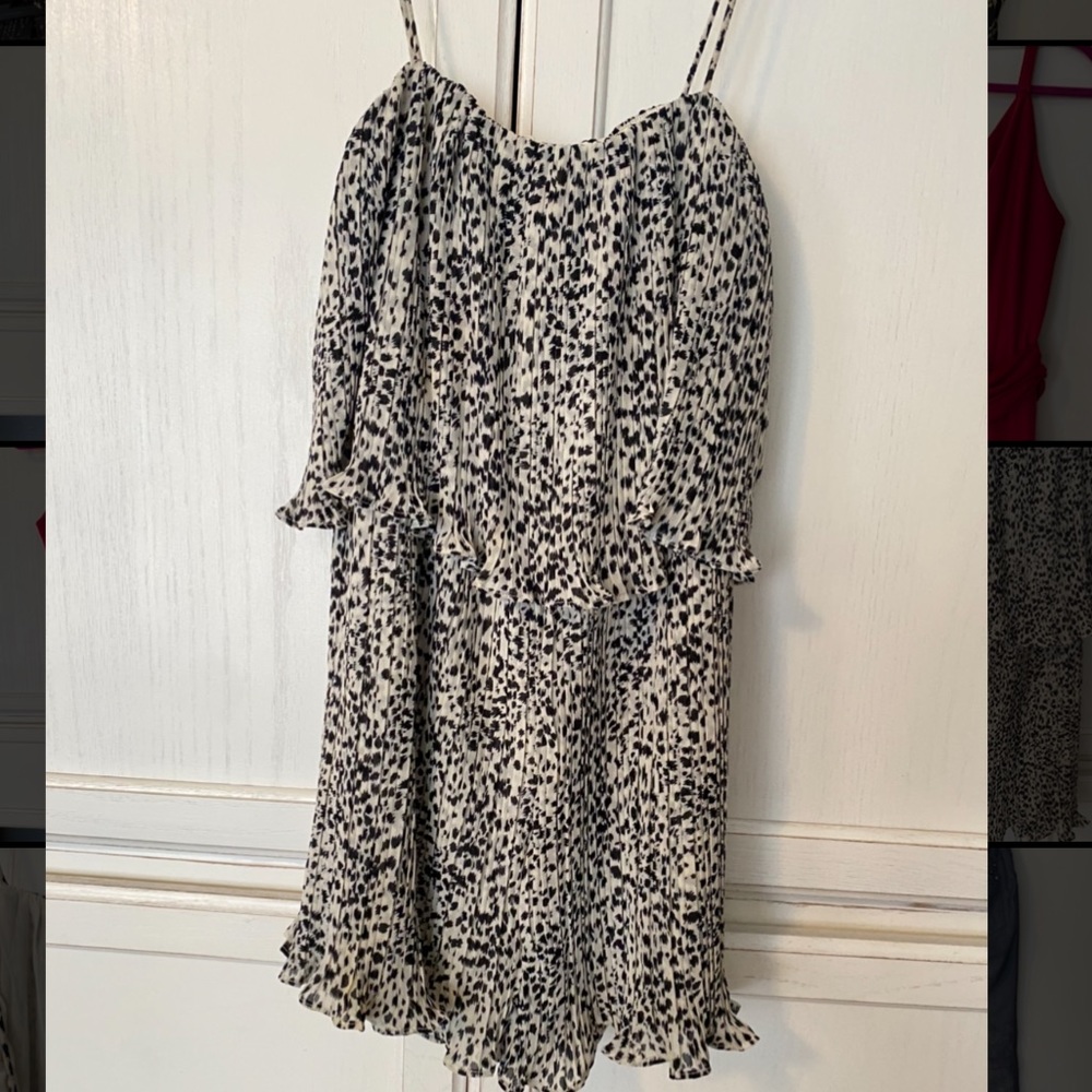 Lulu’s animal print ruffle romper